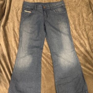 Diesel Jeans 30W x 32L Distressed Low Rise Bootcut Jeans